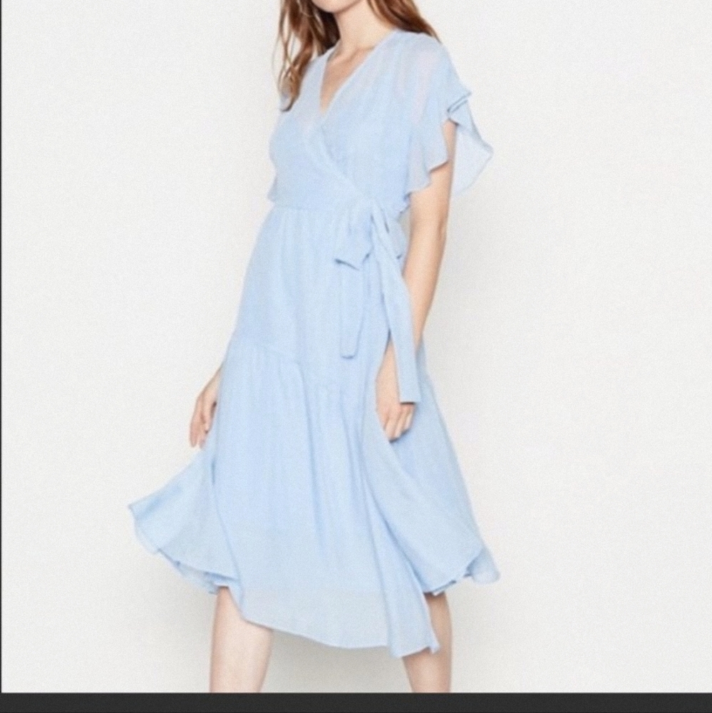 Light Blue Wrap Around Dress XL